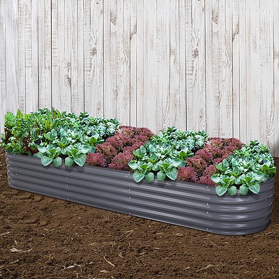 320X80X42CM Galvanised Raised Garden Bed Steel Instant Planter - Brand New - Free Shipping