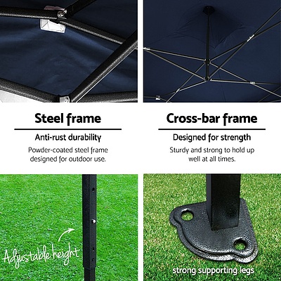 3x3M Outdoor Gazebo - Navy - Brand New - Free Shipping