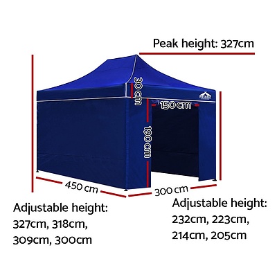 3x4.5M Outdoor Gazebo - Blue