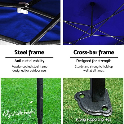 3x4.5M Outdoor Gazebo - Blue