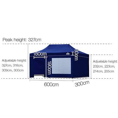 3x6M Outdoor Gazebo - Blue