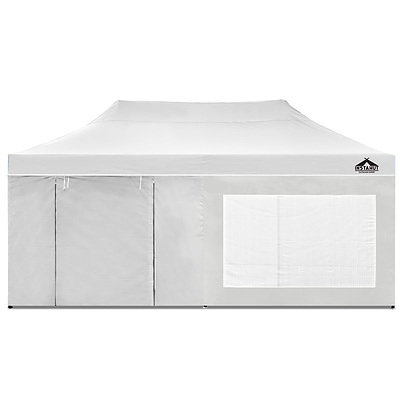 Gazebo Pop Up Marquee 3x6m Folding Wedding Tent Gazebos Shade White - Brand New - Free Shipping