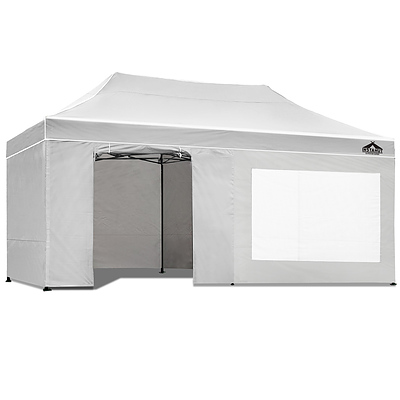 Gazebo Pop Up Marquee 3x6m Folding Wedding Tent Gazebos Shade White - Brand New - Free Shipping