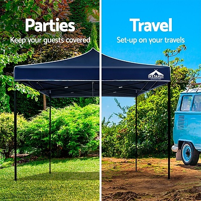 Instahut 3x3m Outdoor Gazebo - Navy - Free Shipping