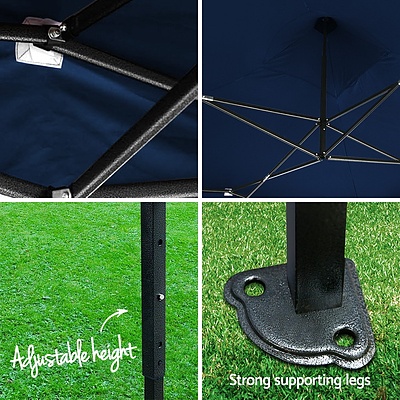 Instahut 3x3m Outdoor Gazebo - Navy - Free Shipping