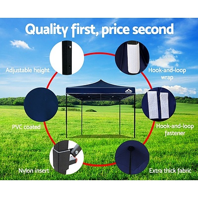 Instahut 3x3m Outdoor Gazebo - Navy - Free Shipping