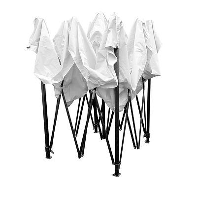 Gazebo Pop Up Marquee 3x3m Outdoor Tent Folding Wedding Gazebos White - Brand New - Free Shipping
