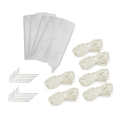 Gazebo 3x6m Outdoor Marquee Side Wall Party Wedding Tent Camping White 4 Panel - Brand New - Free Shipping