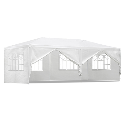 Gazebo 3m x 6m - White - Free Shipping