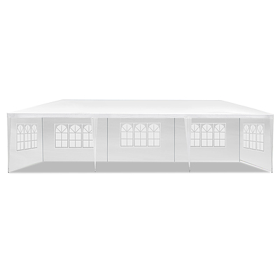 Gazebo 3x9m Outdoor Marquee side Wall Gazebos Tent Canopy Camping White 5 Panel - Brand New - Free Shipping