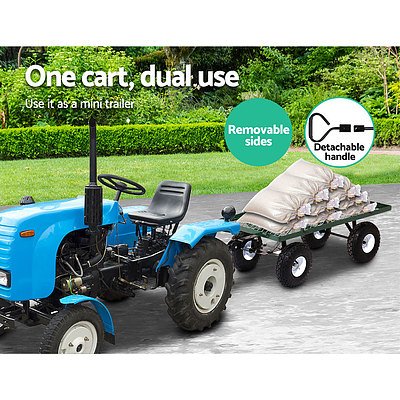 Mesh Garden Steel Cart - Green - Free Shipping