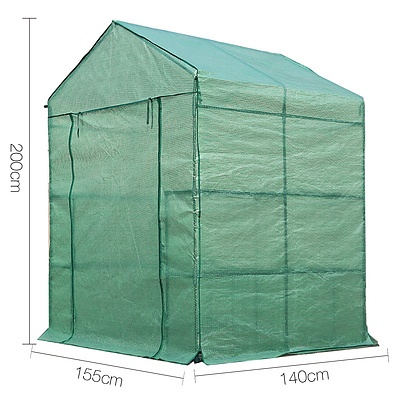 1.4 x 1.55M Walk-in All Weather Green House Greenhouse - Free Shipping
