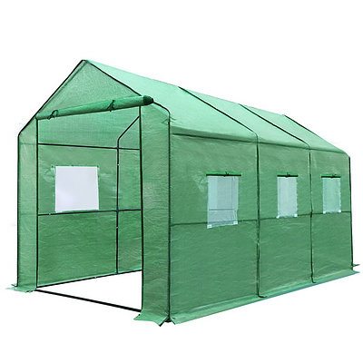 Greenhouse with Green PE Cover - 3.5M x 2M - Brand New - Free Shipping