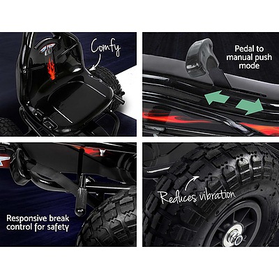 Kids Pedal Go Kart Car Ride On Toys Racing Bike Rubber Tyre Adjustable Seat - Brand New - Free Shipping