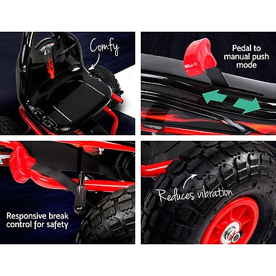 Kids Pedal Go Kart Car Ride On Toys Racing Bike Rubber Tyre Adjustable Seat - Brand New - Free Shipping