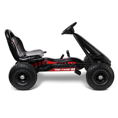 Kids Pedal Powered Go Kart - Black - Free Shipping