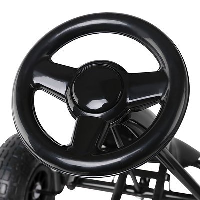 Kids Pedal Powered Go Kart - Black - Free Shipping