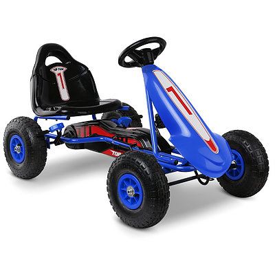 Kids Pedal Go Kart Car Ride On Toys Racing Bike Blue - Brand New - Free Shipping