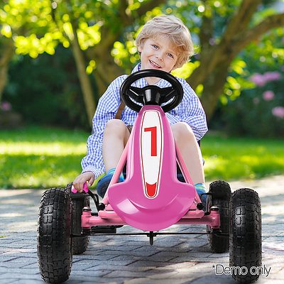 Kids Pedal Powered Go Kart - Pink - Brand New - Free Shipping