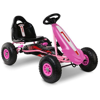 Kids Pedal Powered Go Kart - Pink - Brand New - Free Shipping
