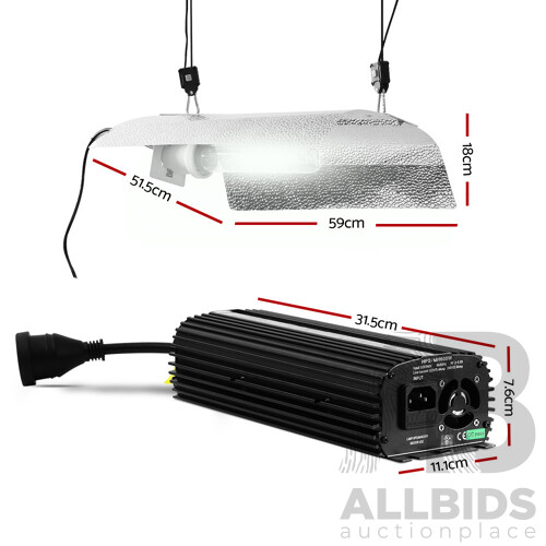 1000W HPS MH Grow Light Kit Digital Ballast Reflector Hydroponic Grow System Kit