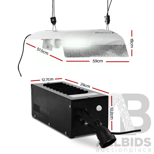 600W HPS MH Grow Light Kit Magnetic Ballast Reflector Hydroponic Grow System