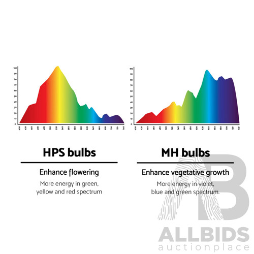 600W HPS MH Grow Light Kit Magnetic Ballast Reflector Hydroponic Grow System