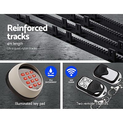 Auto Electric Sliding Gate Opener 1000KG Keypad 4M Rails - Brand New - Free Shipping