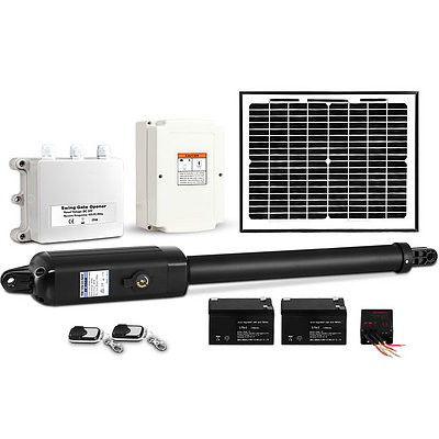 LockMaster Automatic Full Solar Power Swing Gate Opener Kit 600KG - Brand New - Free Shipping