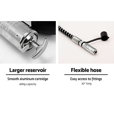 Giantz 12V Rechargeable Cordless Grease Gun - Black - Free Shipping