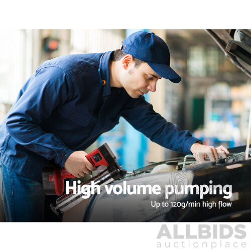 Giantz 20V Rechargeable Cordless Grease Gun - Red - Brand new - Free Shipping