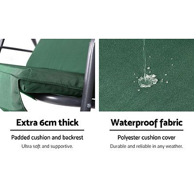 Outdoor Swing Chair Hammock 3 Seater Garden Canopy Bench Seat Backyard - Brand New - Free Shipping