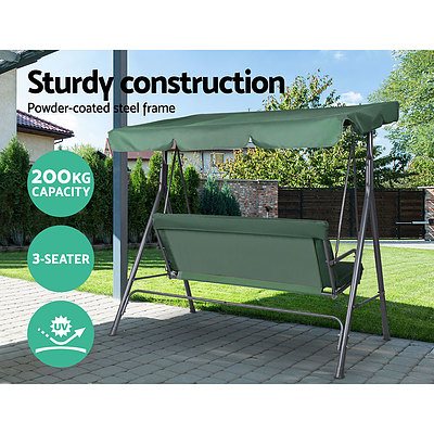 Outdoor Swing Chair Hammock 3 Seater Garden Canopy Bench Seat Backyard - Brand New - Free Shipping