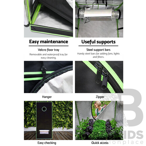 Hydroponic Grow Tent - 90 x 90 x 180cm - Free Shipping