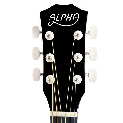 38 Inch Wooden Acoustic Guitar Black - Brand New - Free Shipping
