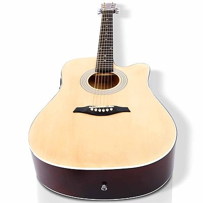 41 inch 5- Band EQ Electric Acoustic Guitar Full Size Natural - Brand New - Free Shipping