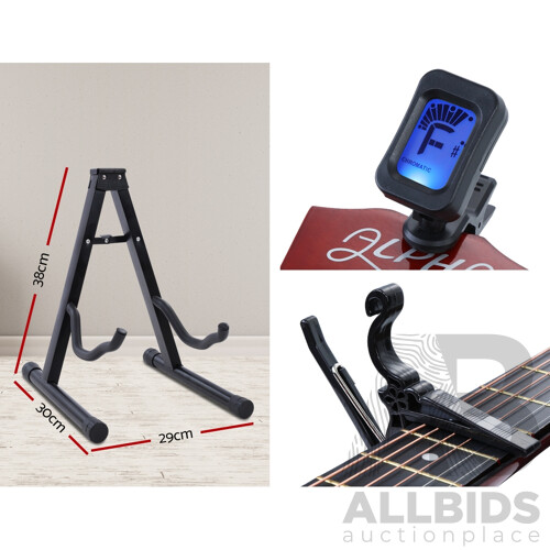 38 Inch Wooden Acoustic Guitar Natural Wood - Brand New - Free Shipping