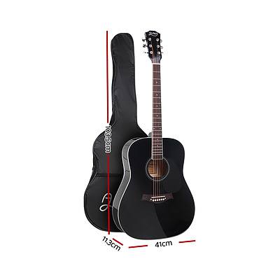 41 Inch Wooden Acoustic Guitar Black