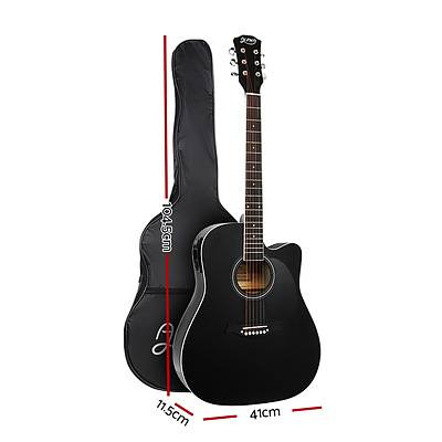 41" Inch Electric Acoustic Guitar Wooden Classical Full Size EQ Bass Black - Brand New - Free Shipping