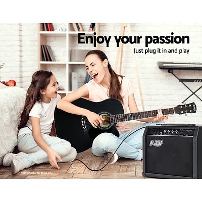 41" Inch Electric Acoustic Guitar Wooden Classical Full Size EQ Bass Black - Brand New - Free Shipping