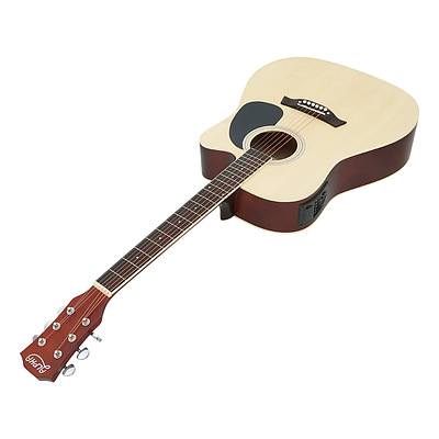41" Inch Electric Acoustic Guitar Wooden Classical EQ With Pickup Bass Natural - Brand New - Free Shipping