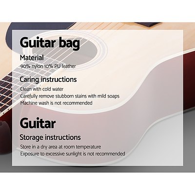 41 Inch Wooden Acoustic Guitar Natural Wood