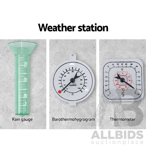 Garden Windmill 8FT 245cm Metal Ornaments Outdoor Decor Ornamental Wind Will