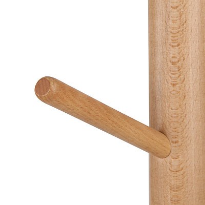 Wooden Coat Rack Clothes Stand Hanger Beige - Brand New - Free Shipping