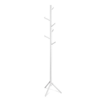 Wooden Coat Rack Clothes Stand Hanger White - Brand New - Free Shipping