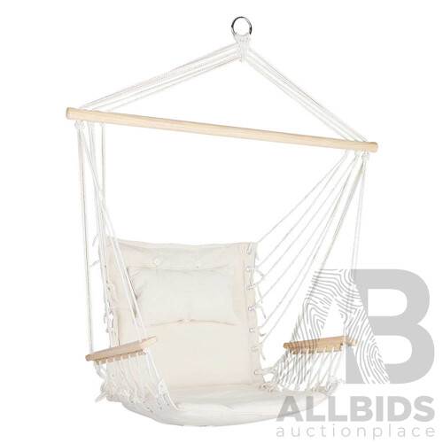 Hammock Hanging Swing Chair - Cream - Brand New - Free Shipping