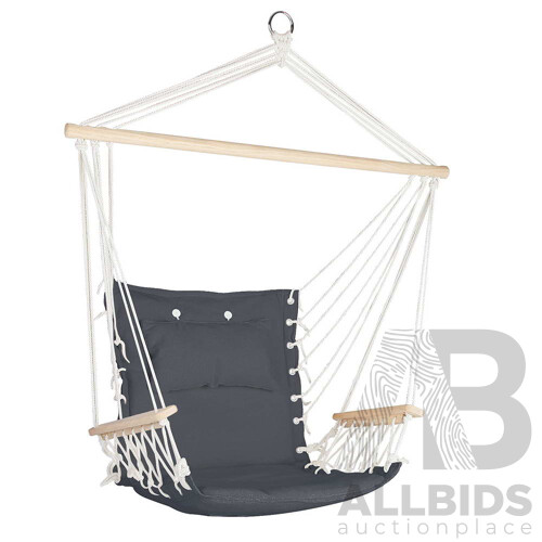 Hammock Hanging Swing Chair - Grey - Brand New - Free Shipping