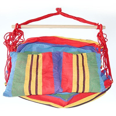 Hammock Swing Chair with Cushion - Multi-colour - Free Shipping
