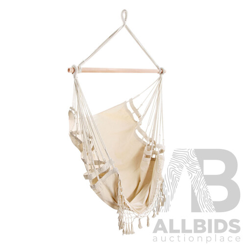 Creamy White Hanging Hammock Chair - Brand New - Free Shipping