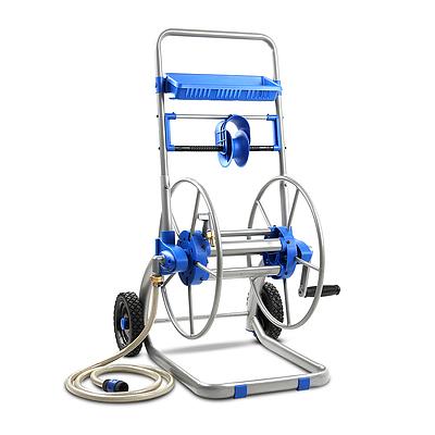 Stainless Steel Garden Hose - Blue & Silver - Free Shipping